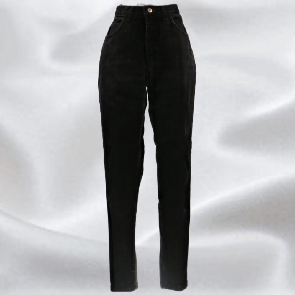 LONDONJEAN Black Classic Fit Jeans in Size 8